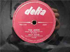 Billy Myles - The Joker (That's What They Call Me) / Honey Bee