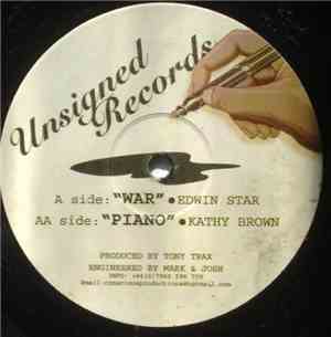 Edwin Starr / Kathy Brown - War / Piano (Tony Trax Remixes)