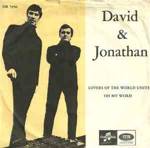 David And Jonathan - Lovers Of The World Unite