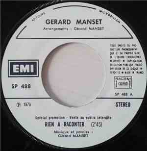 Gerard Manset - Rien A Raconter
