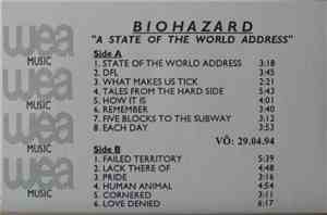 Biohazard - A State Of The World Address