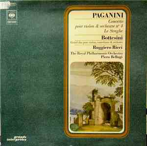 Ruggiero Ricci, Paganini  /  Bottesini - Concerto Pour Violon & Orchestre No. 4, Le Streghe / Grand Duo Pour Violon, Contrebasse & Orchestre