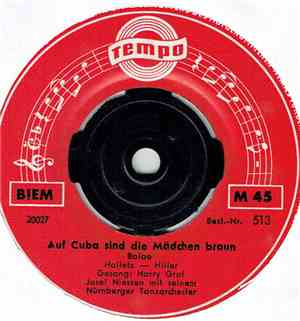 Harry Graf, Ernst Jäger Und Sein Orchester - Auf Cuba Sind Die Mädchen Braun / Banjo Bill