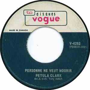 Petula Clark - Personne Ne Veut Mourir