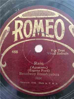 Broadway Broadcasters - Rain / Sweetheart Memories