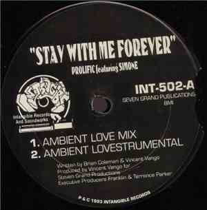 Prolific featuring Simone - Stay With Me Forever