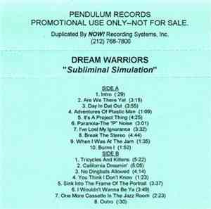 Dream Warriors - Subliminal Simulation