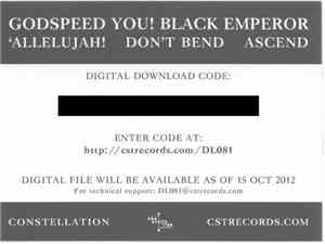 Godspeed You! Black Emperor - 'Allelujah! Don't Bend Ascend