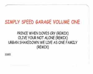Various - Simply Speed Garage Volume One