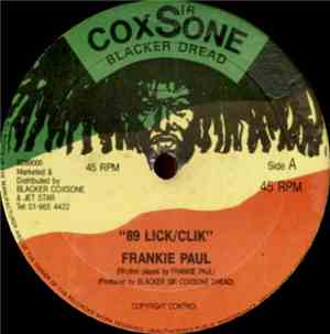 Frankie Paul / Daddy Freddy - 89 Lick/Clik / Lef People Bizness/89' Click