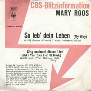 Mary Roos - So Leb' Dein Leben