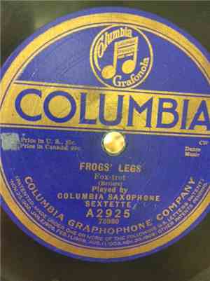 Columbia Saxophone Sextette - Frog Legs / La Veeda