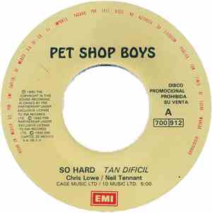 Pet Shop Boys - So Hard = Tan Dificil
