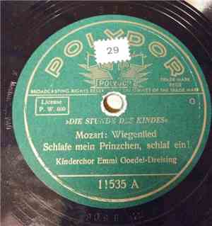 Mozart, Kinderchor Emmi Goedel-Dreising, Brahms - Schlafe Mein Prinzchen, Schlaf Ein! / Guten Abend, Gute Nacht