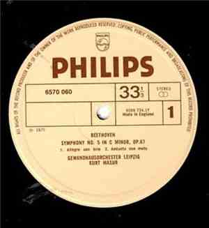 Beethoven, Gewandhausorchester Leipzig, Kurt Masur - Symphony No. 5 In C Minor, Op. 67 / Lenore - Overture No. 3, Op. 72b