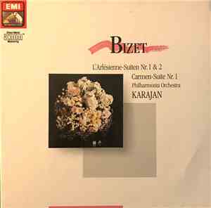 Bizet, Philharmonia Orchestra ,Dirigent Karajan - L'Arlésienne-Suiten Nr. 1 & 2 / Carmen-Suite Nr. 1