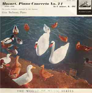 The London Orchestra / Alec Sherman / Gina Bachauer - Moxart, Piano Concerto No. 24 In C Minor, K. 491