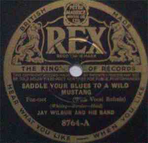 Jay Wilbur And His Band - Saddle Your Blues To A  Wild Mustang / Poor Little Angeline