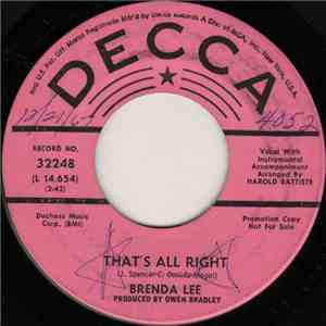 Brenda Lee - That's All Right