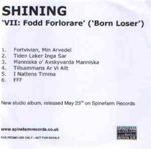 Shining  - VII: Fodd Forlorare
