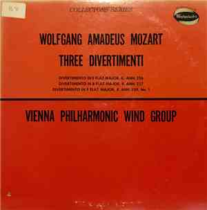 Wolfgang Amadeus Mozart - Vienna Philharmonic Wind Group - Three Divertimenti