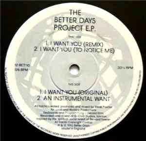 Better Days Project - The Better Days Project E.P.
