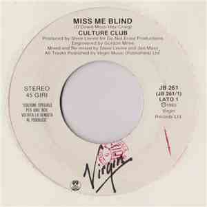 Culture Club / Alberto Solfrini - Miss Me Blind / Belle Mulatte