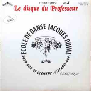Unknown Artist - Strict Tempo Vol.3 : École De Dance Jacques Duval