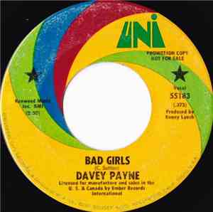 Davey Payne  - Bad Girls