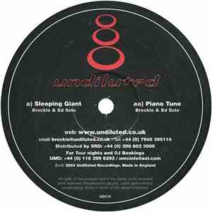 DJ Brockie & Ed Solo - Sleeping Giant b/w Piano Tune