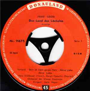 Franz Lehár - Das Land Des Lächelns (Auszüge)
