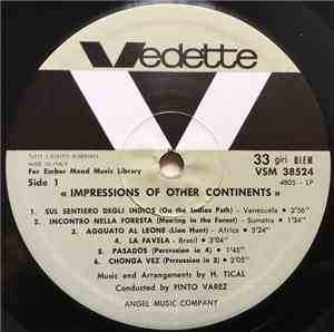 H. Tical - Armando Sciascia - Impressions Of Other Continents / Afro-Latin Rhythms & Big Band