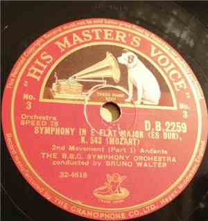 The B.B.C. Symphony Orchestra, Bruno Walter, Mozart - Symphony In E Flat Major (Es Dur), K. 543