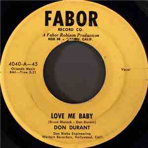 Don Durant - Love Me Baby / Seal Rock