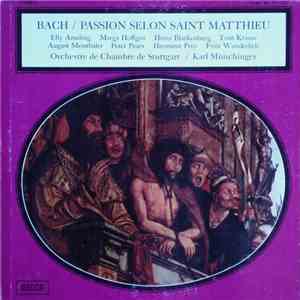 Bach, Orchestre De Chambre De Stuttgart /  Karl Münchinger - Passion Selon Saint Matthieu