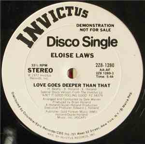 Eloise Laws - Love Goes Deeper Than That / Put A Little Love Into It (When You Do It)