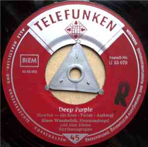 Klaus Wunderlich Und Eine Kleine Rythmusgruppe - Deep Purple / It's Only A Paper-Moon