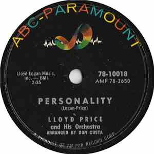 Lloyd Price And His Orchestra - Personality / Have You Ever Had The Blues