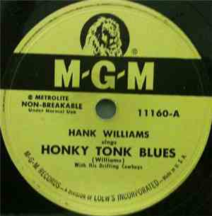 Hank Williams With His Drifting Cowboys - Honky Tonk Blues / I'm Sorry For You, My Friend