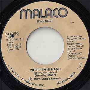 Dorothy Moore - With Pen In Hand / Too Blind To See