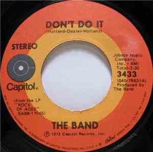 The Band - Don't Do It / Rag Mama Rag