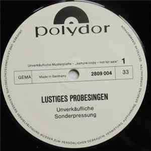 Various - Lustiges Probesingen