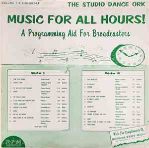 The Studio Dance Ork - Music For All Hours!
