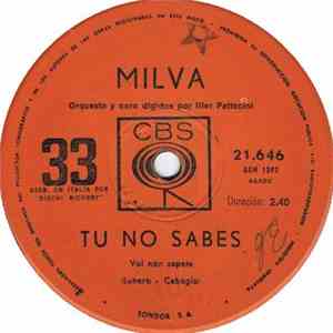 Milva - Tu No Sabes