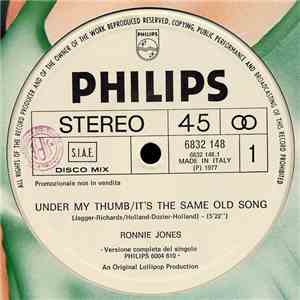 Ronnie Jones / Claudja Barry - Under My Thumb/It's The Same Old Song / Take It Easy
