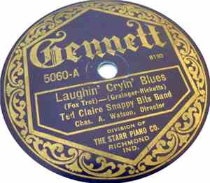 Ted Claire Snappy Bits Band / Mandy Lee  And Ladd's Black Aces - Laughin' Cryin' Blues / Aggravatin' Papa