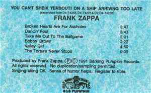 Frank Zappa - You Can't Sheik Too Late