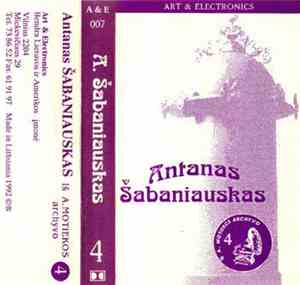 Antanas Šabaniauskas - Iš A. Motiekos Archyvo 4