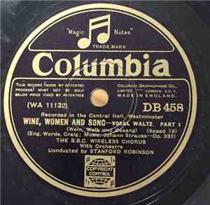 The B.B.C. Wireless Chorus - Wine, Women And Song (Wein, Weib Und Gesang)