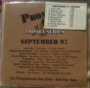 Various - Promo Only Import Series : September 97